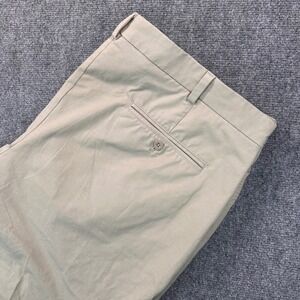 Vineyard Vines Mens 46B Beige On The Go Shorts Cotton Nylon Spandex Flat Front